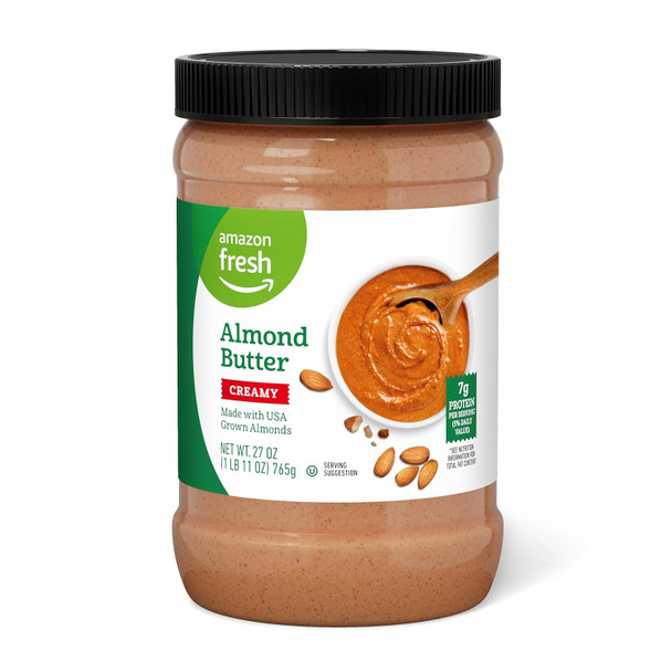 Fresh, Creamy Almond Butter, 27 Oz (Previously Happy Belly, Packaging May Vary)