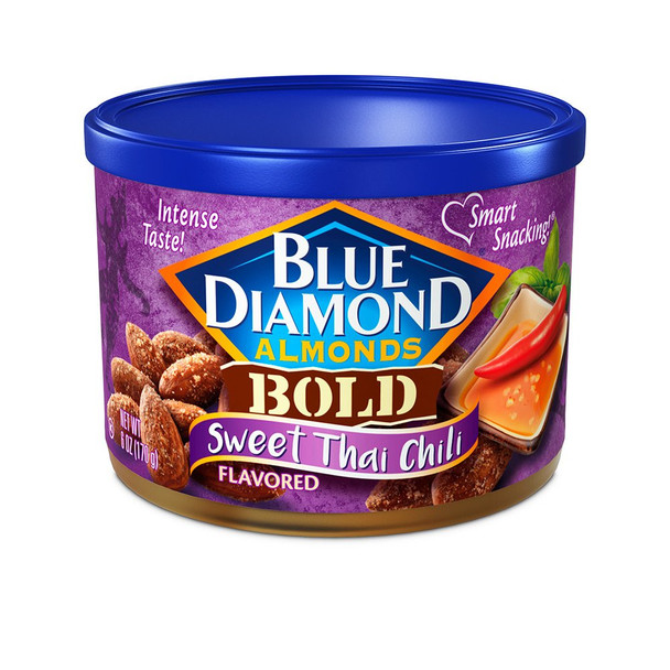 Blue Diamond Almonds Sweet Thai Chili Flavored Snack Nuts, 6 Ounce (Pack Of 1)