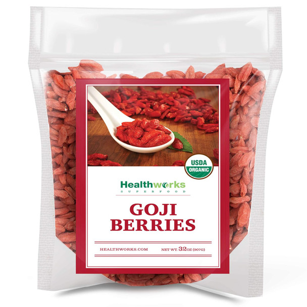 Healthworks Raw Goji Berries (32 Ounces / 2 Pound)   Organic & Sun-Dried  Keto, Vegan & Non-Gmo  Baking, Teas & Smoothies  Antioxidant Superfood Healthworks Raw Goji Berries (32 Ounces / 2 Pound)   Organic & Sun-Dried  Keto, Vegan & Non-Gmo  Baking, Teas & Smoothies  Antioxidant Superfood