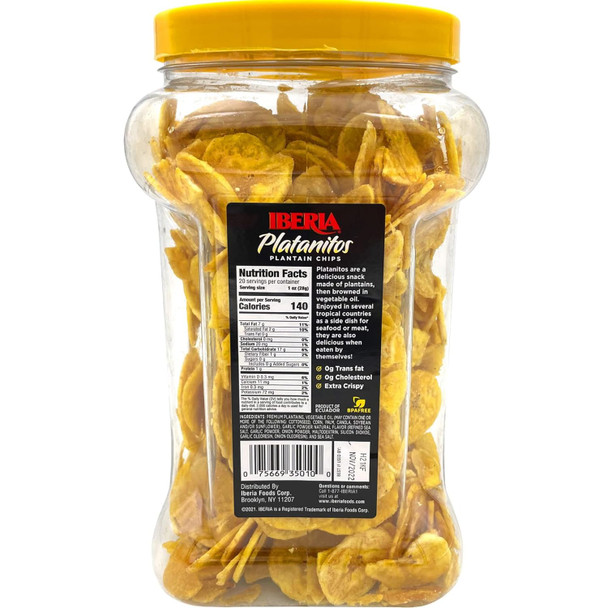 Iberia Garlic Plantain Chips, 20 Oz