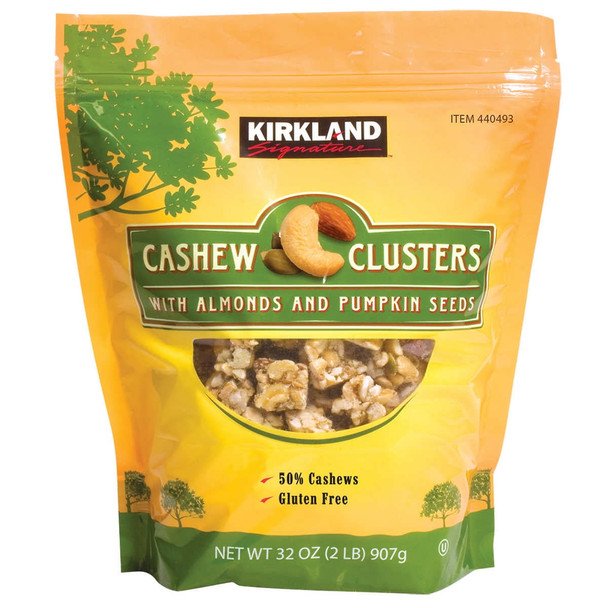 Kirkland Signature Cashew Clusters, 2 Lbs