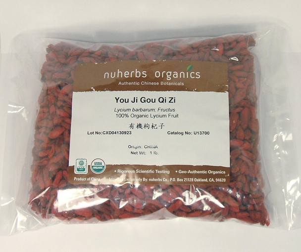 Lycium/Wolfberry Fruit (You Ji Gou Qi Zi) Nuherbs Organic, Whole 1Lb Lycium/Wolfberry Fruit (You Ji Gou Qi Zi) Nuherbs Organic, Whole 1Lb