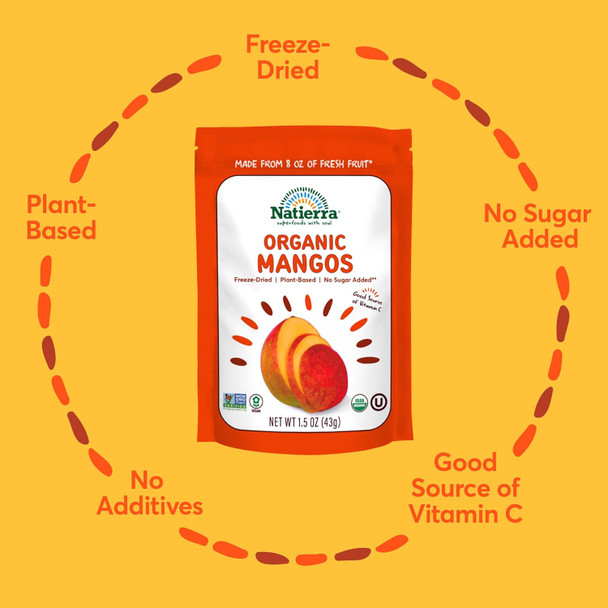Natierra Nature'S All Foods Organic Ze-Dried Mangoes  Non-Gmo & Vegan 1.5 Ounce Natierra Nature'S All Foods Organic Ze-Dried Mangoes  Non-Gmo & Vegan 1.5 Ounce