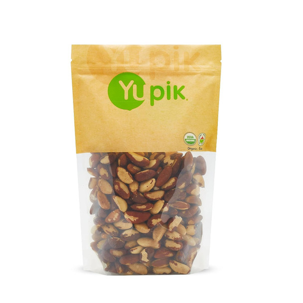 Yupik Brazil Nuts, Organic, 2.2 Lb, Unsalted, Healthy Snack, Non-Gmo, Vegan, Gluten-, Ideal For Snacking, High In Selenium