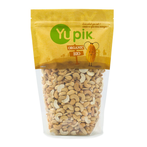 Yupik Dry Nuts, Roasted Organic Cashews, 2.2 Lb, Non-Gmo, Vegan, Gluten-, Pack Of 1