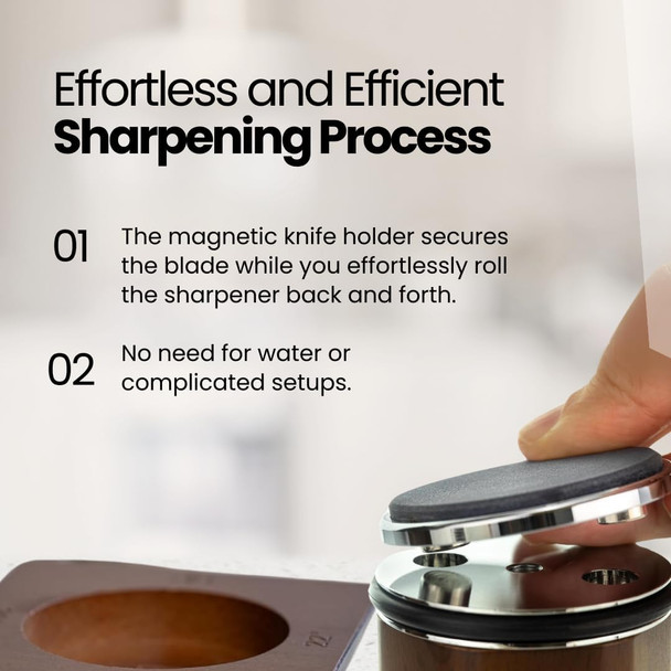 Acbs Home Collection Rolling Knife Sharpener Kit Have 15 18 20 & 22 Degrees And This Roller Knife Sharpener Set Comes With 400 & 1000 Diamond Discs And 3000 Corundum Disc