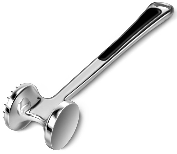 Aowoto Meat Tenderizer Hammer Mallet Tool Pounder For Tenderizing Steak Beef And Poultry. With Rubber Comfort Grip Handle.Dishwasher Easy Aowoto Meat Tenderizer Hammer Mallet Tool Pounder For Tenderizing Steak Beef And Poultry. With Rubber Comfort Grip Handle.Dishwasher Easy