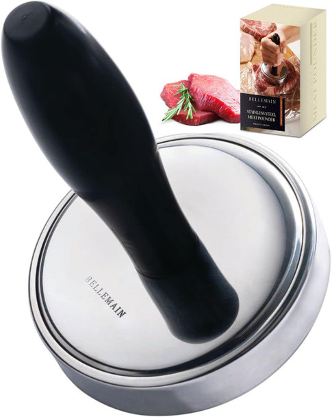 Bellemain Meat Pounder Flattener Easy-Grip Meat Tenderizer Stainless Steel Meat Mallet For Cooking Meat Hammer Chicken Tenderizer Meat Smasher Utensil Kitchen Mallet Meat Masher Tool Bellemain Meat Pounder Flattener Easy-Grip Meat Tenderizer Stainless Steel Meat Mallet For Cooking Meat Hammer Chicken Tenderizer Meat Smasher Utensil Kitchen Mallet Meat Masher Tool