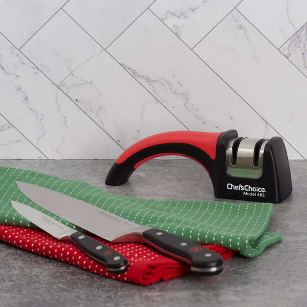 Chef’Schoice Professional Manual Knife Sharpeners Pronto Hone For 15-Degree Straight-Edge And Serrated Knives With Precise Angle Control & Compact Footprint 2 Stage Black Chef’Schoice Professional Manual Knife Sharpeners Pronto Hone For 15-Degree Straight-Edge And Serrated Knives With Precise Angle Control & Compact Footprint 2 Stage Black