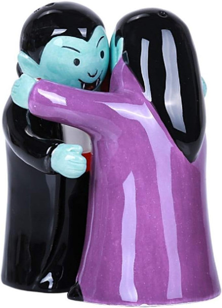 Pacific ware Pacific ware Hugging Vampires Magnetic Ceramic Salt And Pepper Shakers Set