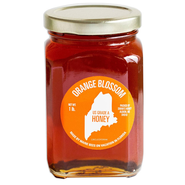 Swan's Orange Blossom Honey – Citrus, Floral and Elegant Notes – US Grade A Honey – Glass Jar 16oz, 454g - 1 Bottle (1 B Swan's Orange Blossom Honey – Citrus, Floral and Elegant Notes – US Grade A Honey – Glass Jar 16oz, 454g - 1 Bottle (1 B