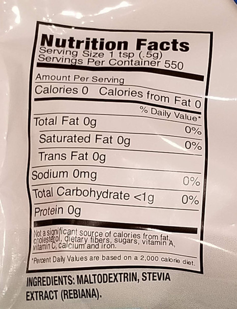 Stevia Extract by Compliments Zero Calorie Sweetener 9.7 oz Sugar Substitute