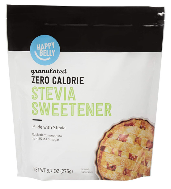 Brand - Happy Belly Granulated Zero Calorie Stevia Sweetener, 9.7 Ounce