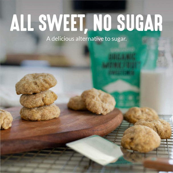 Lakanto Organic Classic Monk Fruit Sweetener with Erythritol - White Sugar Substitute, Zero Calorie, Keto Diet Friendly, Zero Net Carbs, Baking, Sugar Replacement (Organic Classic White - 1 lb)