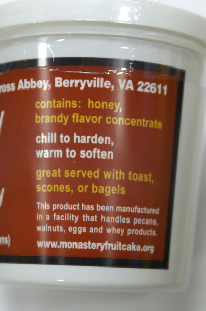 Monastery Brandy Creamed Honey - Pure Raw Whipped Virginia Honey with Brandy (2 Pack - 10oz per container)