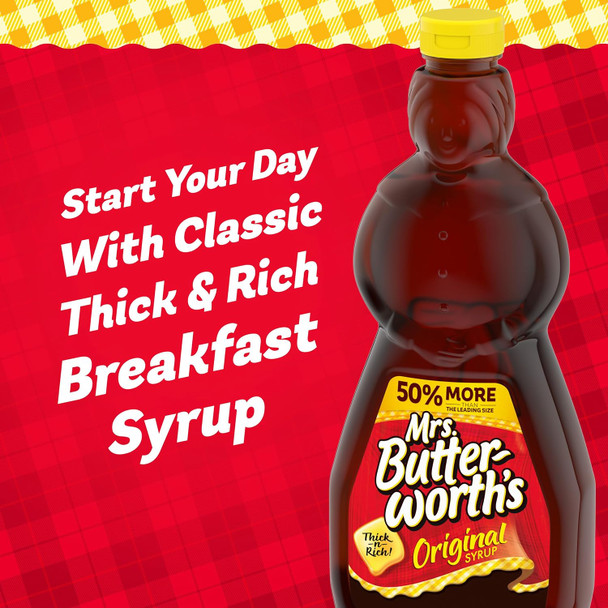 Mrs. Butterworth's Syrup, Original, 36 Ounce (Pack of 9)