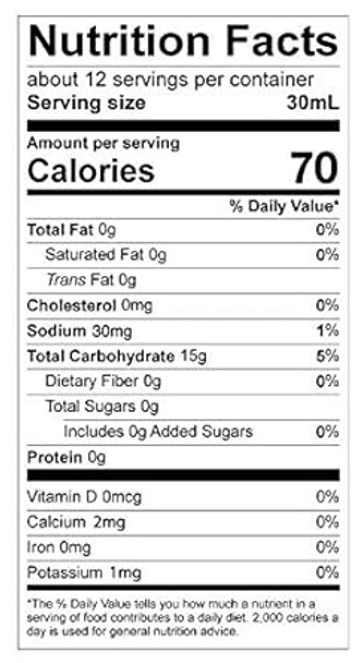 SweetLeaf Zero Sugar Stevia Syrup, Butter Pecan, 12 Fl Oz (Pack of 2)