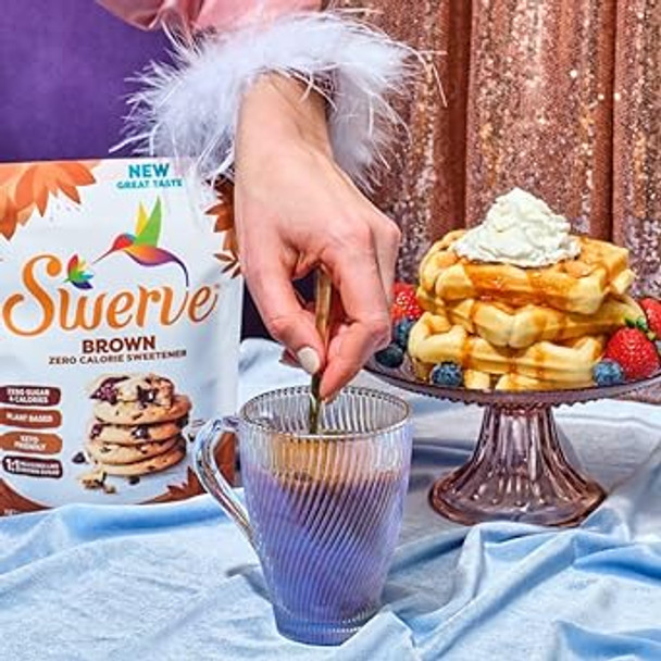 Swerve Ultimate Sugar Replacement Sweetener, Brown Sugar Substitute, Zero Calorie, Keto Friendly, Zero Sugar, Non-Glycem