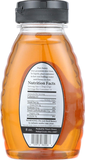 TONNS Honey Ohio Premium Honey, 8 OZ