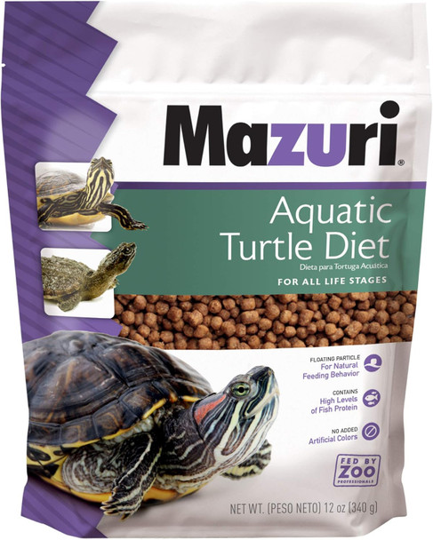 Mazuri Nutritionally Complete Aquatic Turtle Food Freshwater Formula - 12 Ounce (12 Oz) Bag Mazuri Nutritionally Complete Aquatic Turtle Food Freshwater Formula - 12 Ounce (12 Oz) Bag