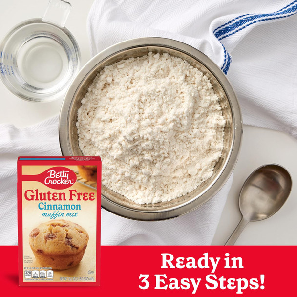 Betty Crocker Gluten Muffin Mix, Cinnamon, 16.3 Oz