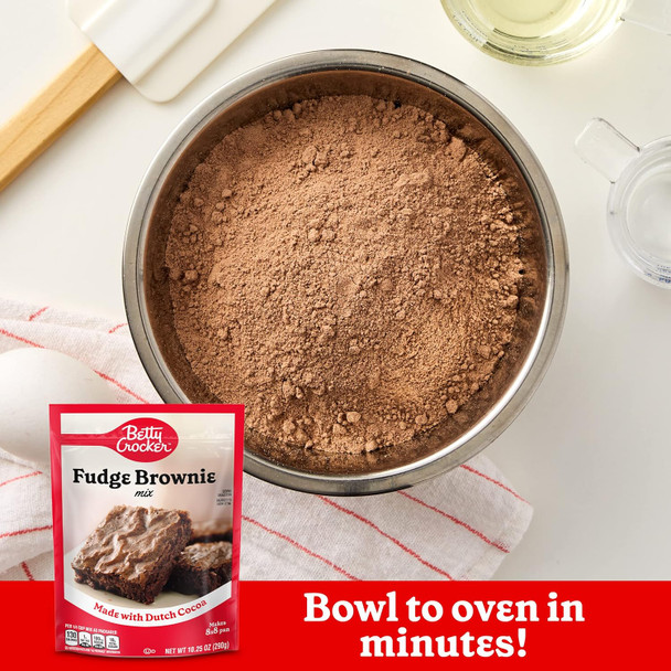 Betty Crocker Ready To Bake Fudge Brownie Baking Mix, 10.25 Oz. (Pack Of 8) Betty Crocker Ready To Bake Fudge Brownie Baking Mix, 10.25 Oz. (Pack Of 8)