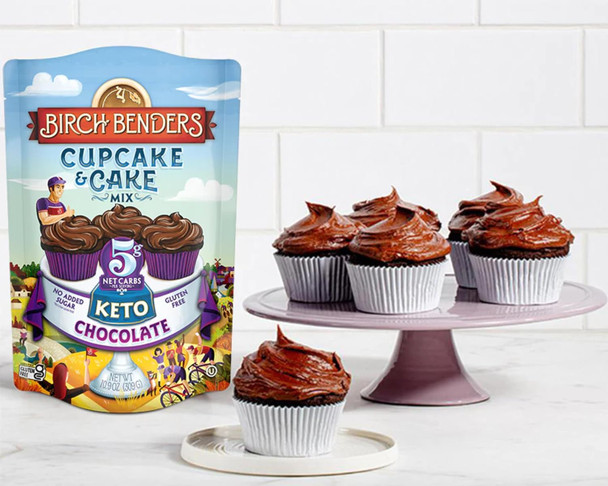 Birch Benders Keto Chocolate Cake, Keto Classic Yellow Cake, And Keto Ultimate Fudge Brownie Mix Variety (Pack Of 3)