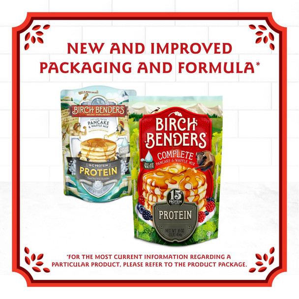 Birch Benders Protein Pancake And Waffle Mix, 16 Oz (Pack Of 2) With By The Cup Swivel Spoons
