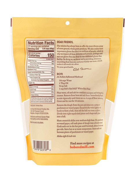 Bob'S Red Mill Gluten White Rice Flour, 24 Ounce (Pack Of 4)