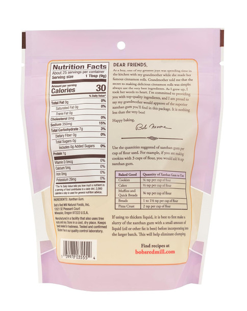 Bob'S Red Mill Gluten Xanthan Gum, 8-Ounce (Pack Of 5)