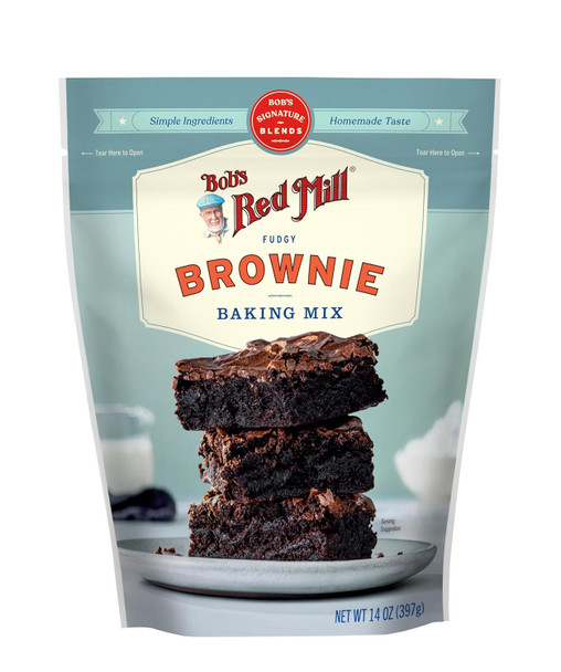 Bob'S Red Mill Signature Fudgy Brownie Baking Mix - 14 Oz Bag (Pack Of 4), Simple Clean Ingredients, Homemade Taste, Non-Gmo