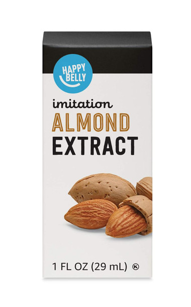 Brand - Happy Belly Imitation Almond Extract, 1 Fl Oz (Pack Of 1)