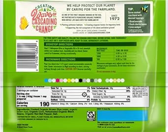 Cascadian Farm Organic Frozen Hearty Blend With Brown Rice, Corn, Black Beans And Red Bell Pepper, 12 Oz