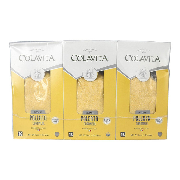 Colavita Instant Polenta Cornmeal, 16 Ounce (Pack Of 6)