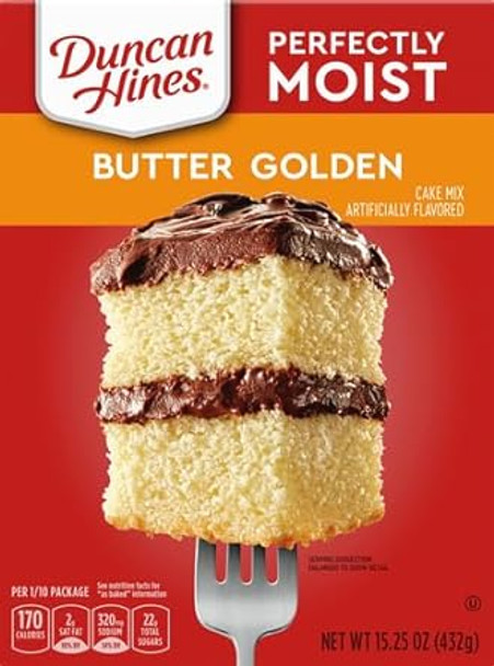 Duncan Hines Classic Cake Mix, Butter Golden, 15.25 Oz