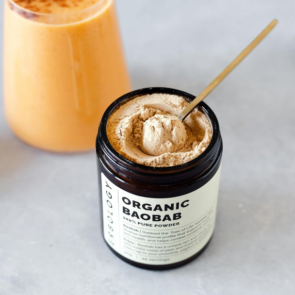 Erbology Organic Baobab Powder 90G - 45 Servings - Skin Health And Immunity Support - Rich In Vitamin C, B Vitamins And Polyphenols - Sustainably Sourced Straight From Farm - Vegan - Gmo- Erbology Organic Baobab Powder 90G - 45 Servings - Skin Health And Immunity Support - Rich In Vitamin C, B Vitamins And Polyphenols - Sustainably Sourced Straight From Farm - Vegan - Gmo-