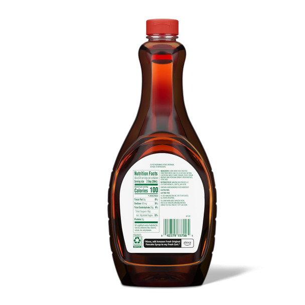 Fresh, Original Pancake Syrup, 24 Fl Oz (Previously Happy Belly, Packaging May Vary)