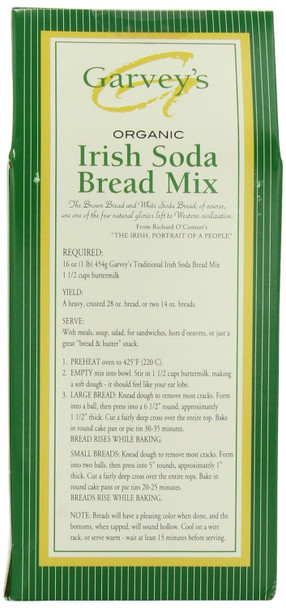 Garvey'S Organic Traditional Irish Soda Bread Mix, 16-Ounce Box (Pack Of 5)