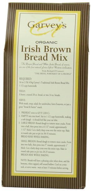 Garvey'S Traditional Organic Irish Brown Bread Mix, 16 Ounce (Pack Of 5)