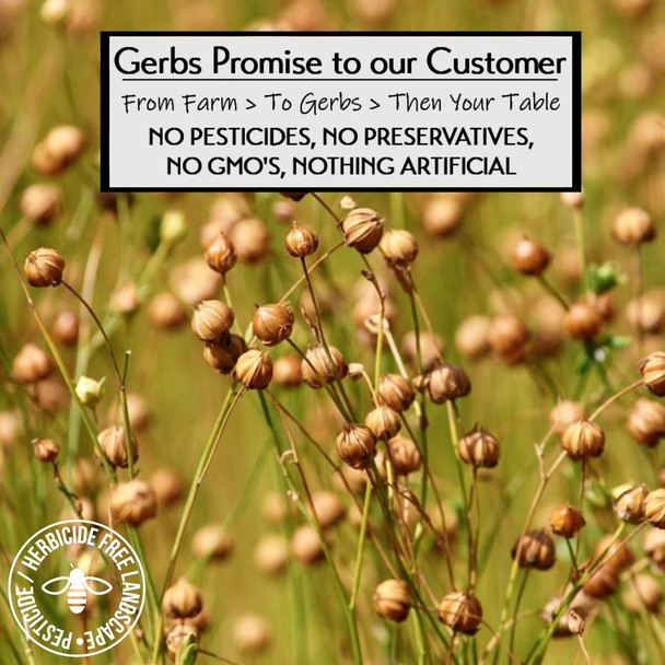 Gerbs Flax Seed Meal 2 Lbs. Premium Grade Freshly Harvested & Packaged In Resealable Bulk Bag Non-Gmo, Keto & Paleo Cleared Improves Digestion & Relieves Constipation Gluten Peanut