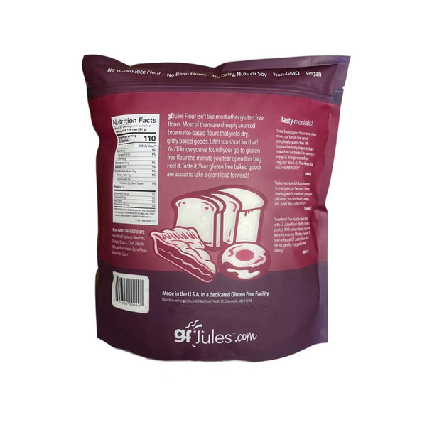 Gfjules Gluten All Purpose Flour No Grit Great Cup For Cup Baking Alternative To Regular Flour, Voted #1 By Gluten & Celiac Consumers, 4.5Lb Pouch Gfjules Gluten All Purpose Flour No Grit Great Cup For Cup Baking Alternative To Regular Flour, Voted #1 By Gluten & Celiac Consumers, 4.5Lb Pouch