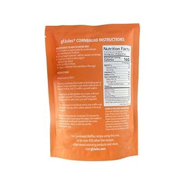 Gfjules Gluten Muffin Mix And Cornbread Mix No Grit, Non-Gmo, Vegan & Kosher Voted #1 By Gluten & Celiac Consumers