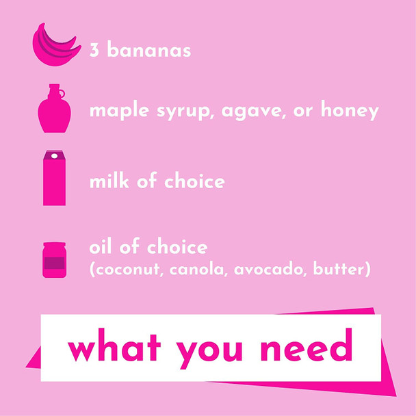 Gonanas Birthday Cake Banana Bread Mix, Vegan, Gluten Healthy Snacks. Oat Flour Banana Bread Or Muffin Mix. Women Owned, Us Ingredients, Dairy , Nut , Delicious Vegan Snacks (1 Pack)