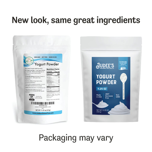 Judee’S Yogurt Powder 11.25Oz - 100% Non-Gmo, Rbst Hormone- - Gluten- & Nut- - Made From Real Dairy - Made In Usa - Make Homemade Yogurt And Tangy Dips, Dressings, And Toppings