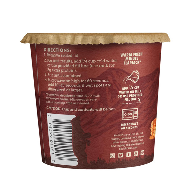 Kodiak Cakes Pancake On The Go, Cinnamon And Maple, 2.26 Ounce (Pack Of 12)