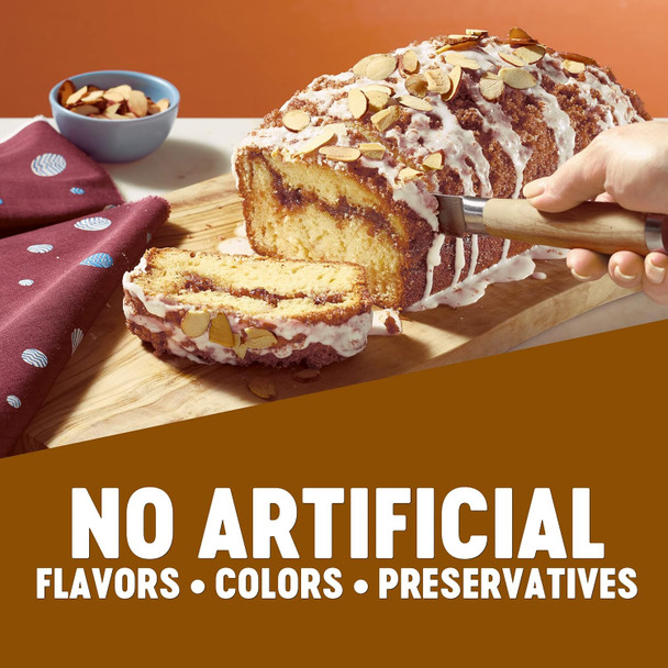 Krusteaz Cinnamon Swirl Quick Bread Mix, Includes Cinnamon Topping, 19.5 Oz Boxes (Pack Of 12)