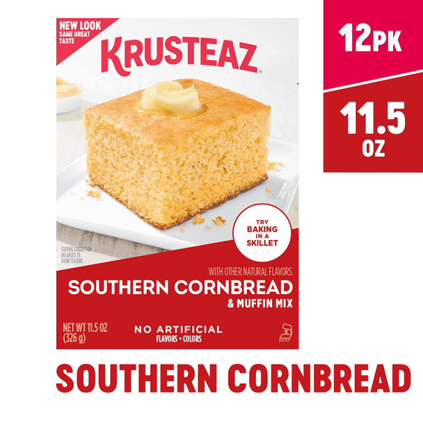 Krusteaz Southern Cornbread And Muffin Mix 11.5 Ounce (Pack Of 12)