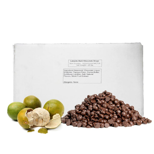 Lakanto Sugar Semi Sweet Chocolate Chips Bulk - Monk Fruit Sweetener With Erythritol, Bulk Chocolate Chips (25 Lbs - Pack Of 1)