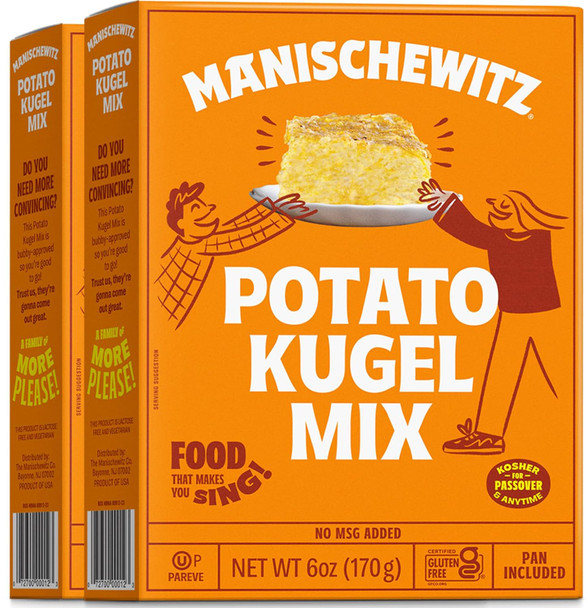 Manischewitz Potato Kugel Mix, 6Oz (2 Pack) Gluten , No Msg, Traditional Style Potato Latke Mix Manischewitz Potato Kugel Mix, 6Oz (2 Pack) Gluten , No Msg, Traditional Style Potato Latke Mix
