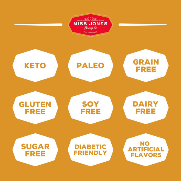 Miss Jones Baking Keto Not Cornbread Muffin Mix - Gluten , Low Carb, No Sugar Added, Naturally Sweetened Desserts & Treats - Diabetic, Atkins, Ww, And Paleo Friendly (Pack Of 1) Miss Jones Baking Keto Not Cornbread Muffin Mix - Gluten , Low Carb, No Sugar Added, Naturally Sweetened Desserts & Treats - Diabetic, Atkins, Ww, And Paleo Friendly (Pack Of 1)